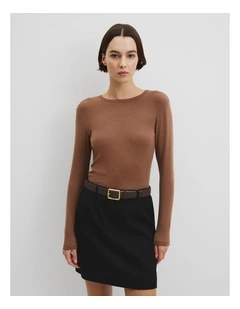 Soft Long Sleeve T-shirt in Desert Sand