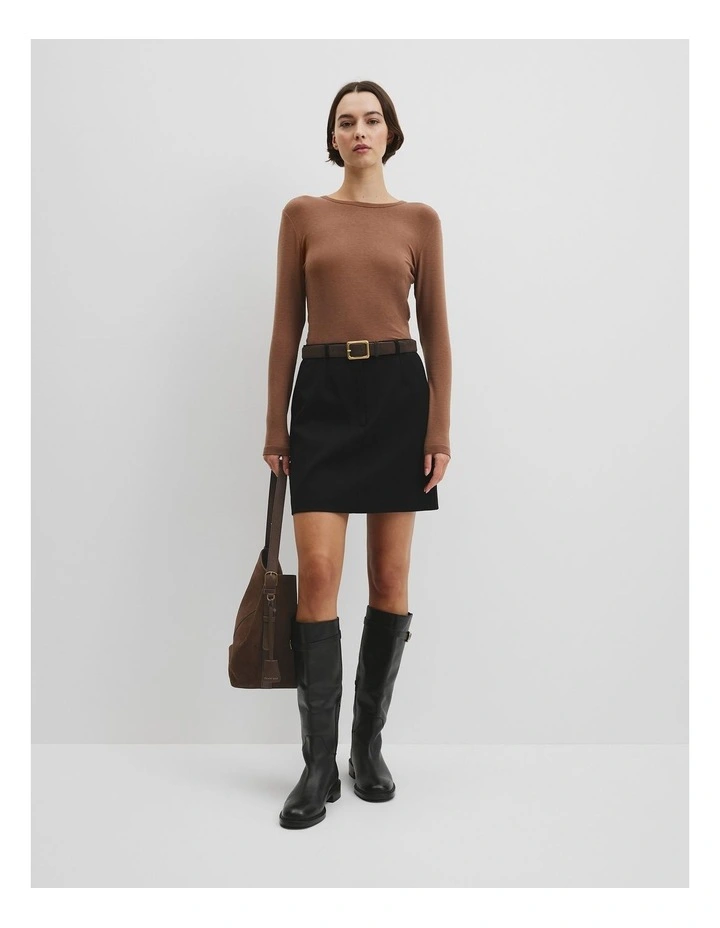 Soft Long Sleeve T-shirt in Desert Sand image 3
