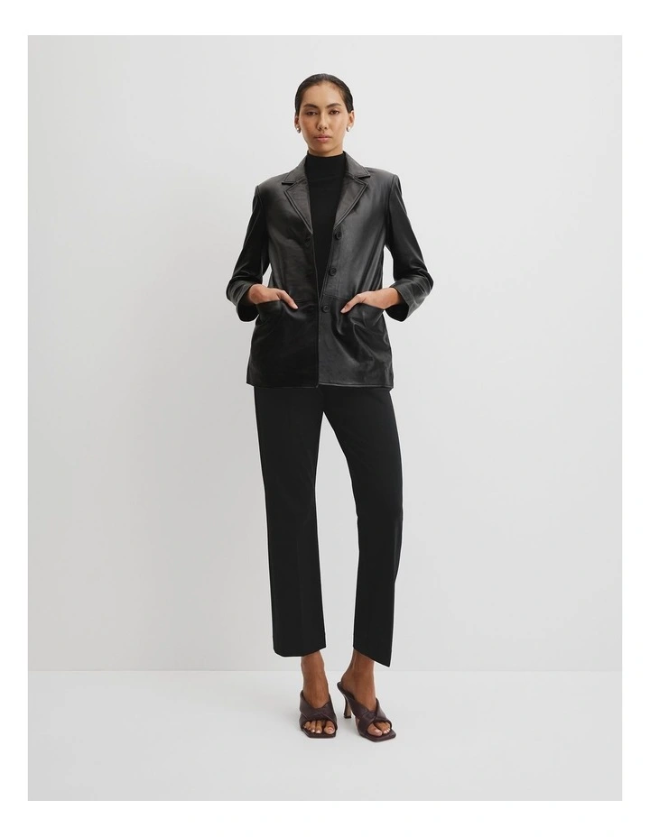 Leather Jacket in Black image 1