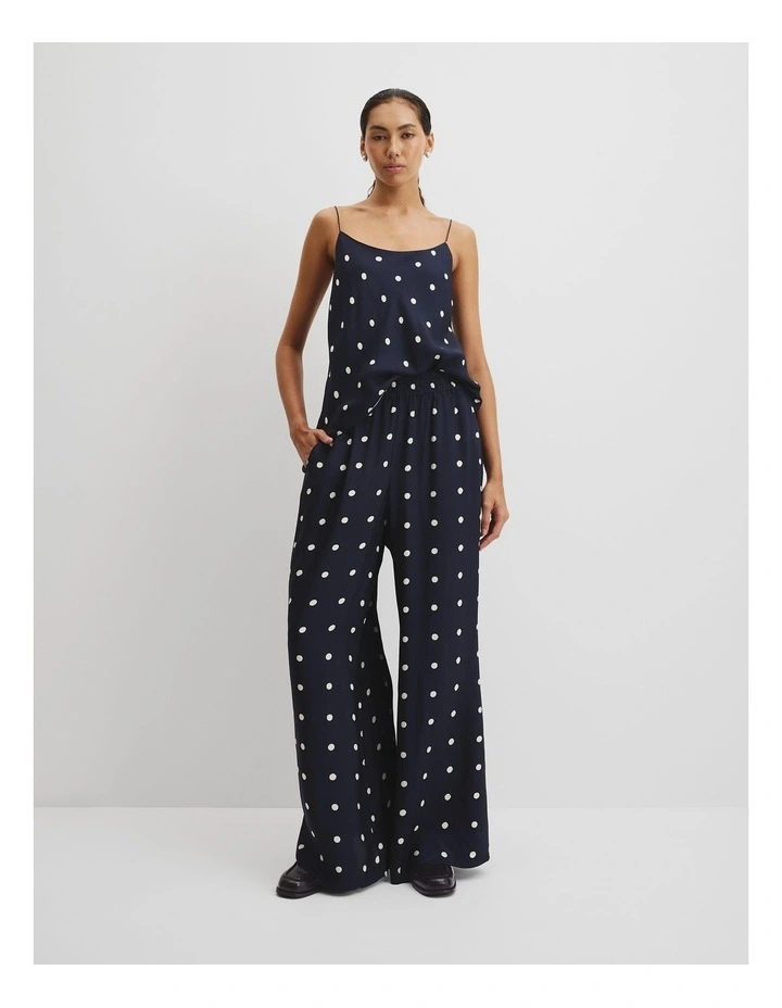 Spot Palazzo Pant in Navy Spot image 1