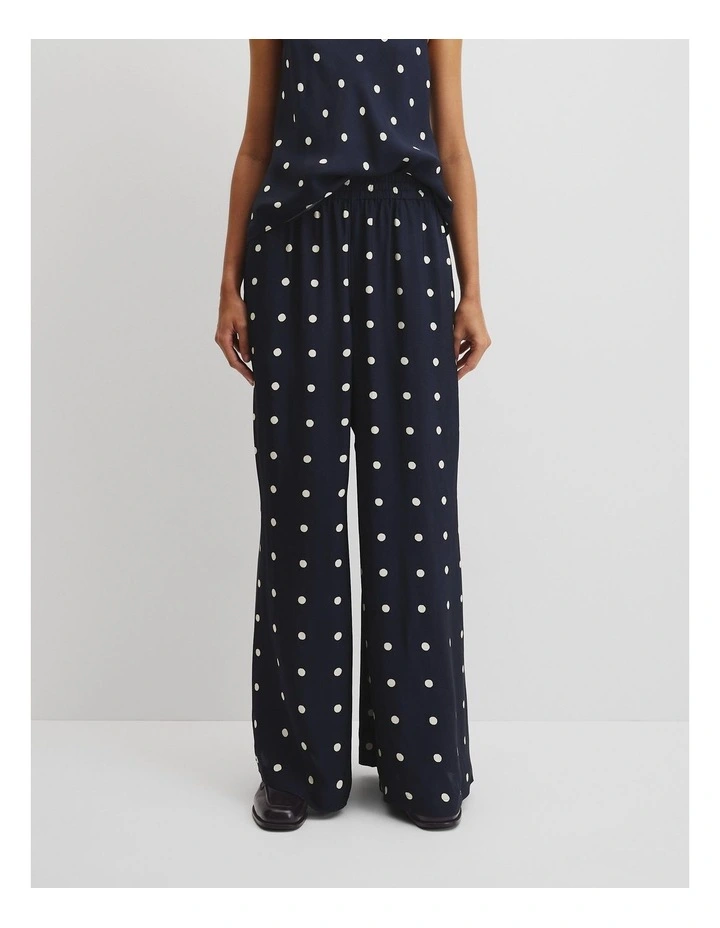 Spot Palazzo Pant in Navy Spot image 2