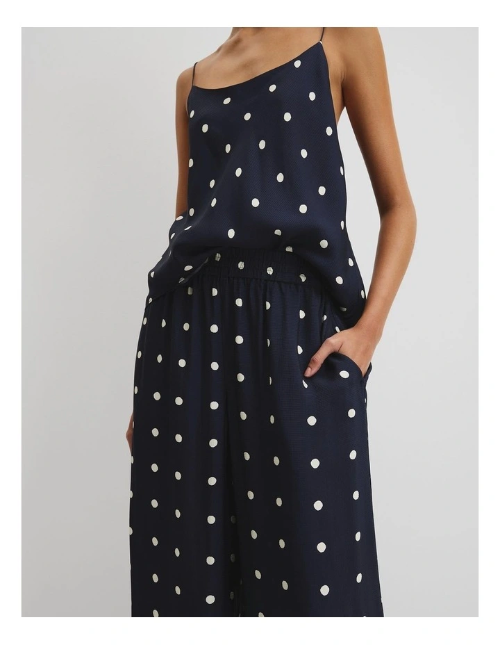 Spot Palazzo Pant in Navy Spot image 3