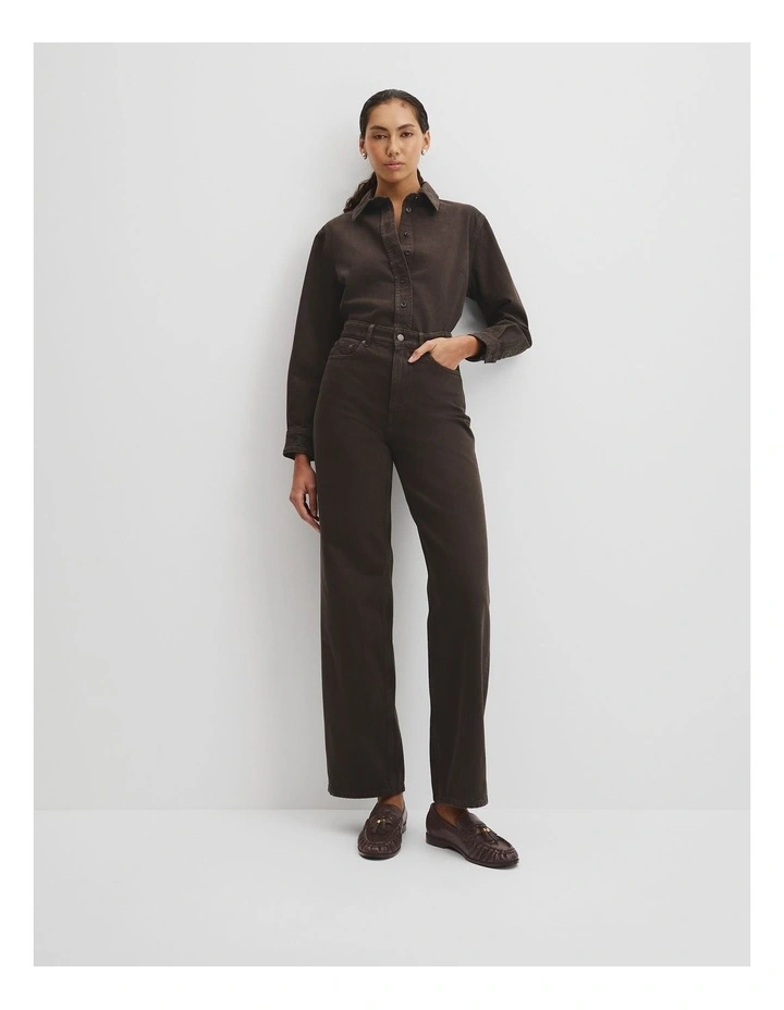 Straight Leg Jean in Cocoa Bean image 1