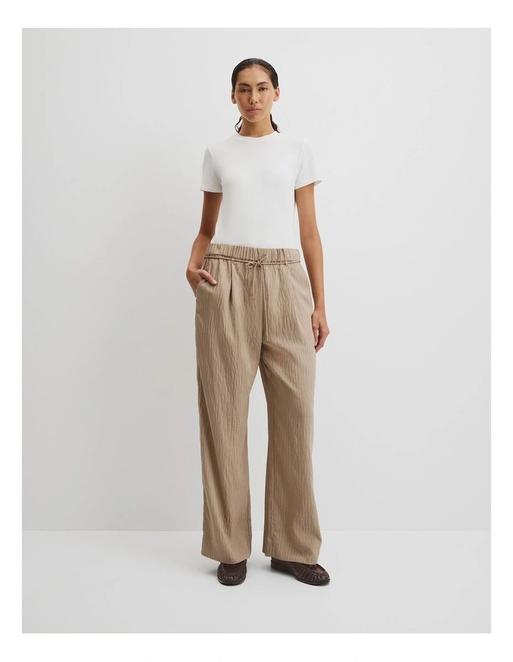 Pinstripe Pant in Camel Stripe image 3