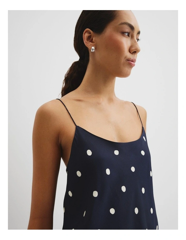 Print Spot Cami in Navy Spot image 2