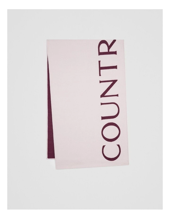 Branded Logo Scarf in Ice Pink image 1