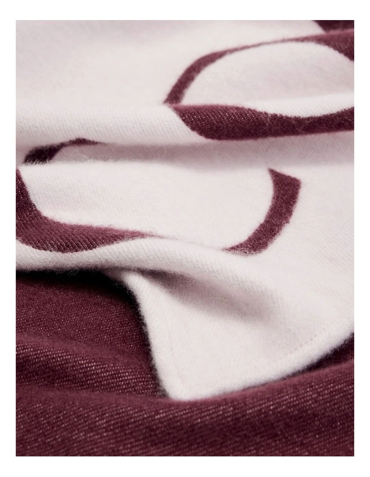 Branded Logo Scarf in Ice Pink image 3