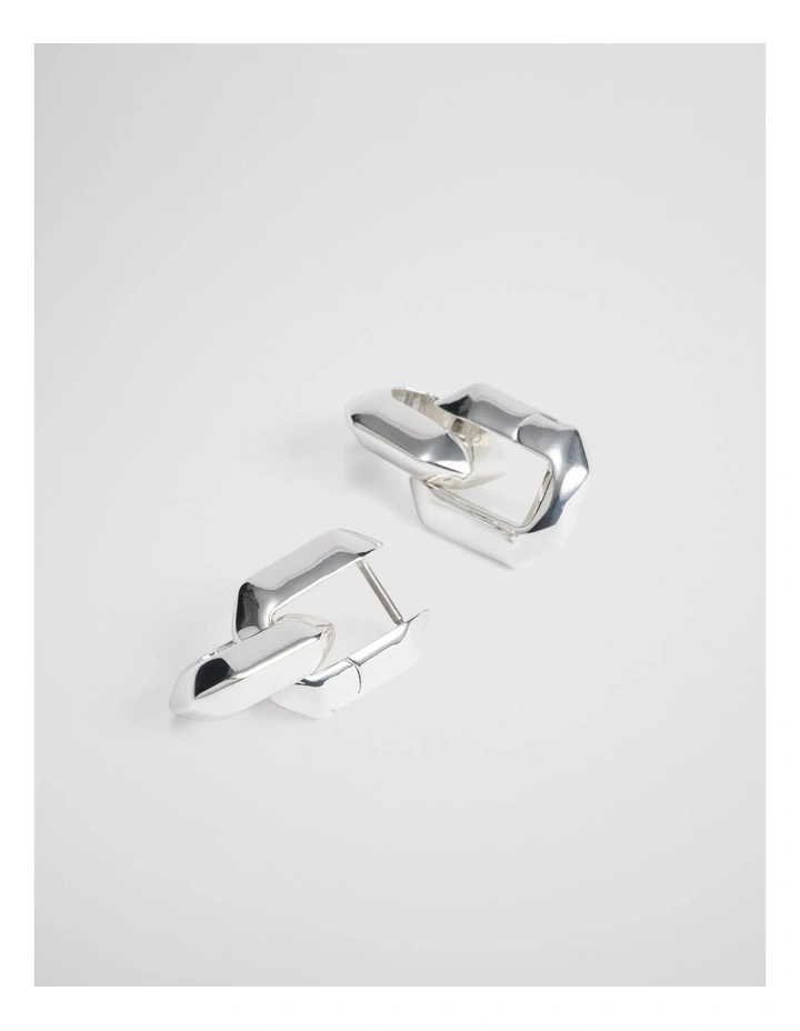 Jada Pendant Hoop in Silver image 3