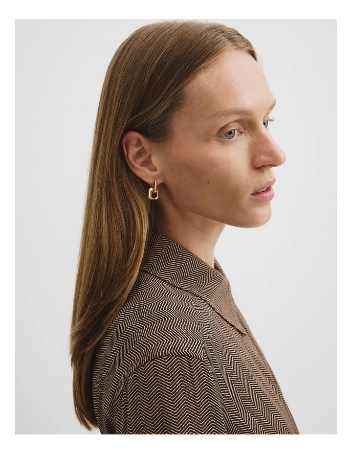 Jada Pendant Hoop in Gold image 2