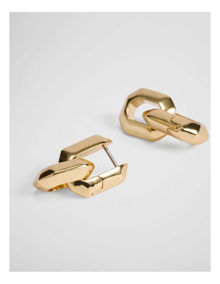 Jada Pendant Hoop in Gold image 3