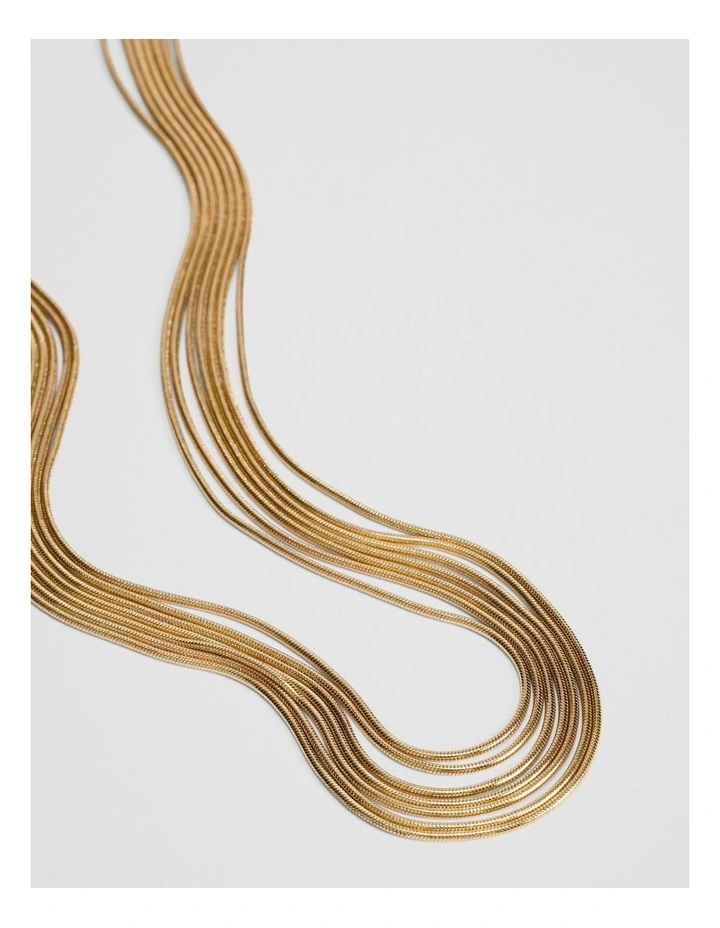 Aliya Layered Necklace in Gold image 3