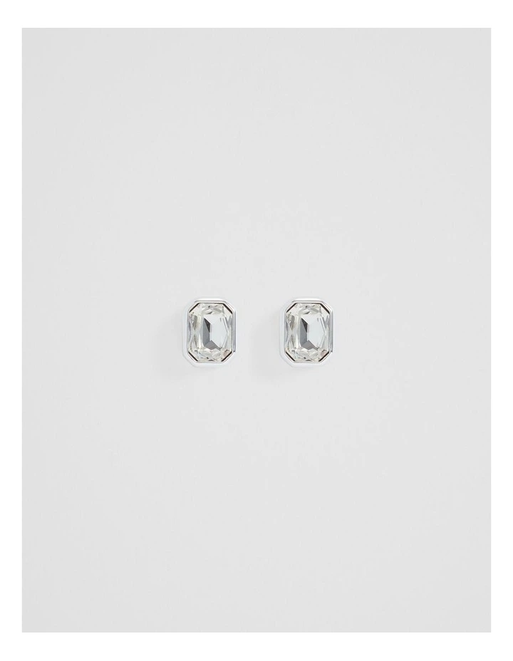 Kaila Crystal Stud in Silver image 1