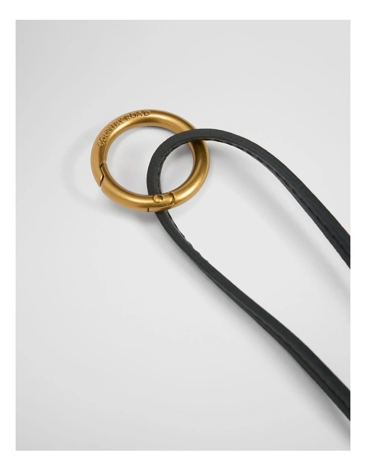 Tassel Leather Charm in Bordeaux image 3