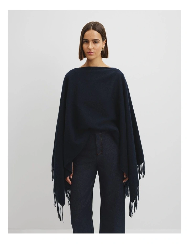 Fringed Wrap in Twilight image 1