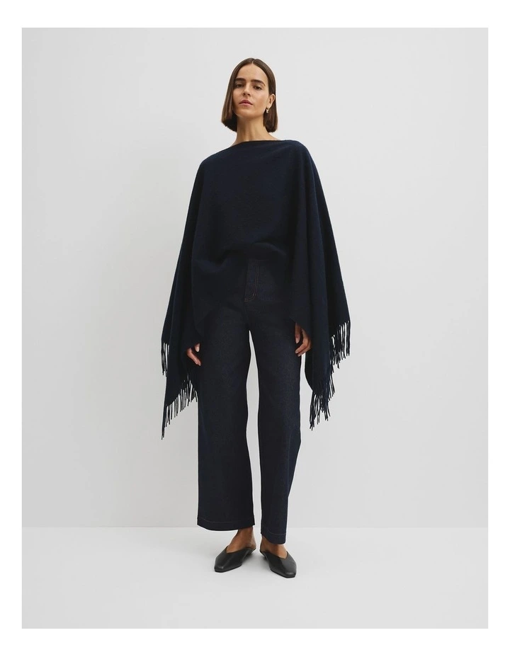 Fringed Wrap in Twilight image 2