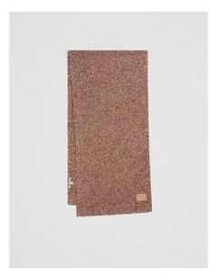 Tweed Yarn Scarf in Cognac Twist