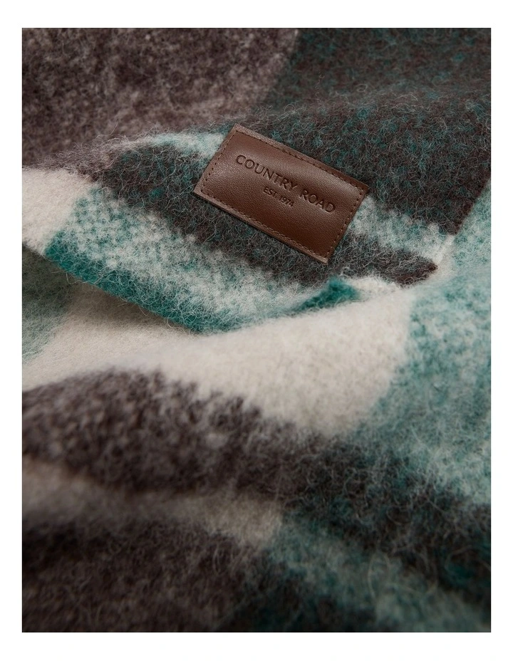 Alpaca Blend Scarf in Jade image 3