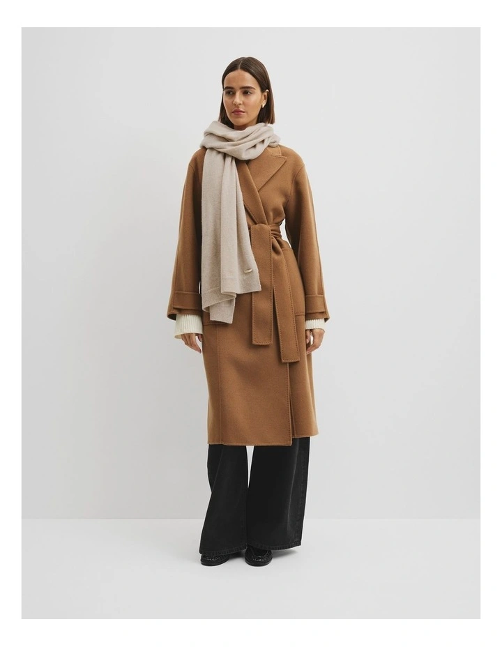 Cashmere Scarf in Sandshell Marle image 2