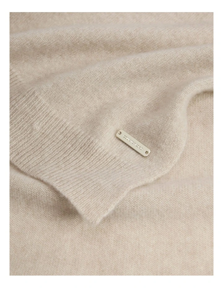 Cashmere Scarf in Sandshell Marle image 3