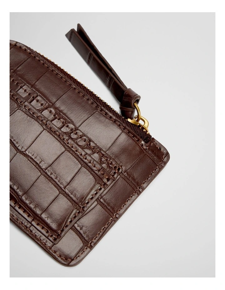 Luna Coin Purse in Chocolate image 2