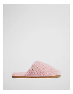 Australian Made Teddy Shearling Slip-on in Ice Pink