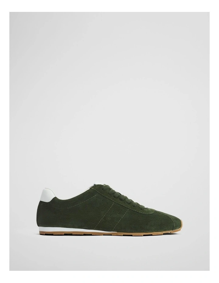 Darcy Sneaker in Moss Green image 1