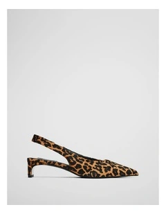 Heather Heel in Ocelot Print