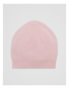 Cashmere Beanie in Ice Pink