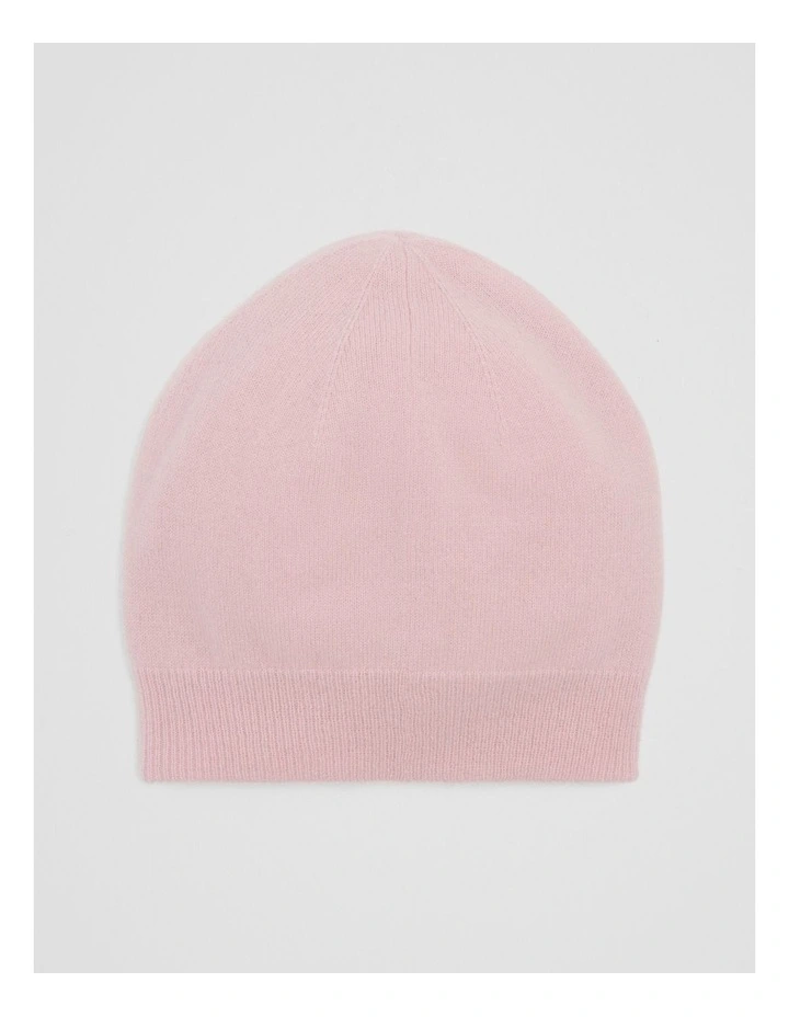 Cashmere Beanie in Ice Pink image 1
