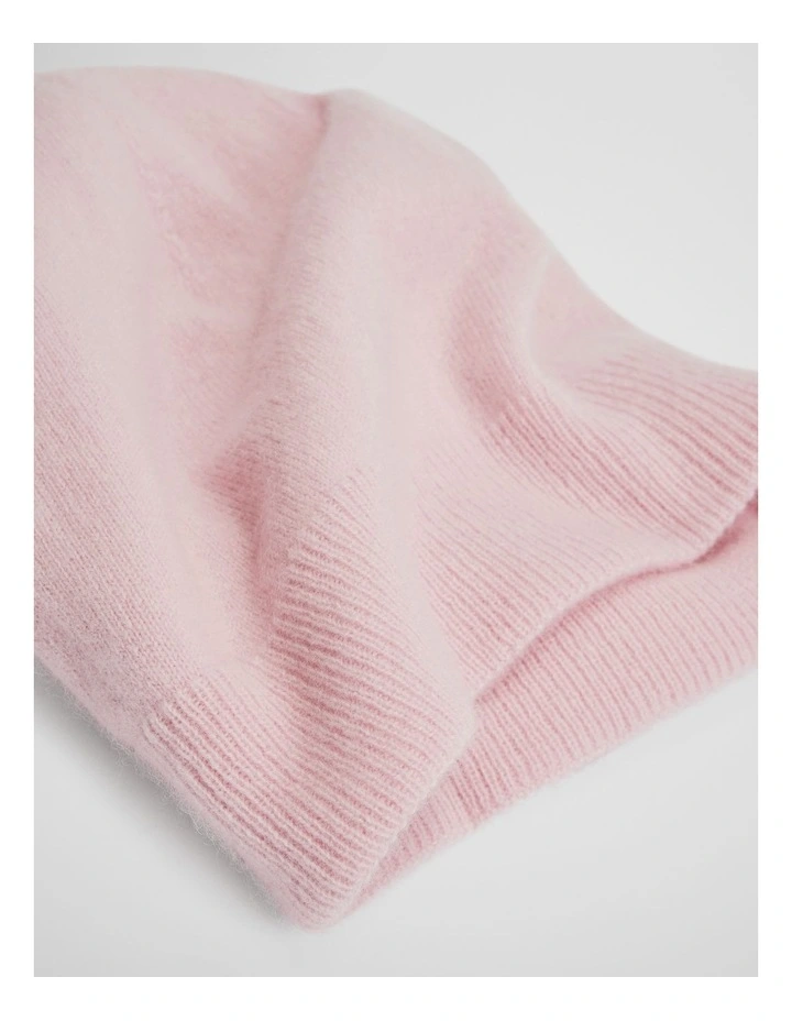 Cashmere Beanie in Ice Pink image 3