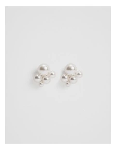 Ariel Pearl Stud Earring in Gold