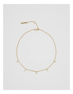 Mara Crystal Necklace in Gold