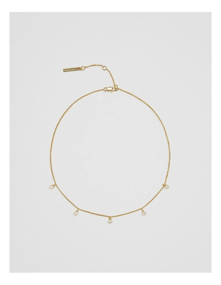 Mara Crystal Necklace in Gold image 1