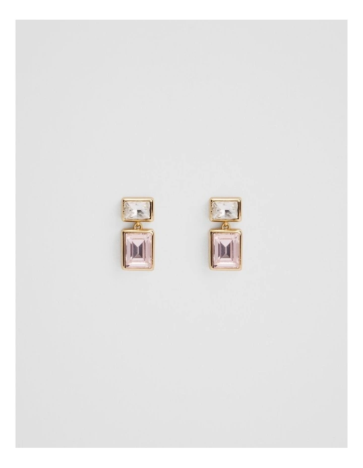Kaila Drop Stud Earring in Soft Pink image 1