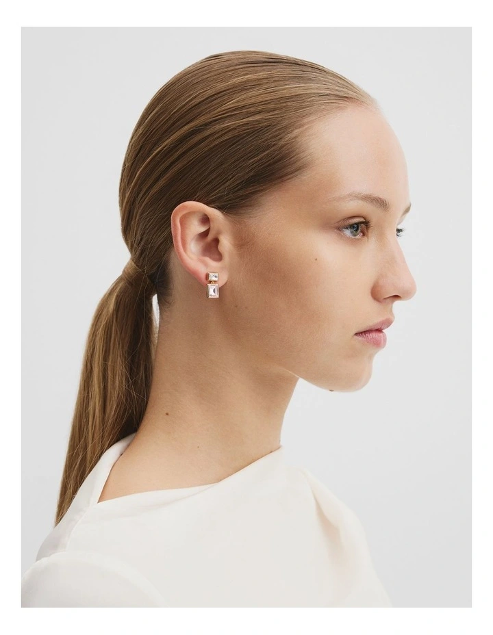 Kaila Drop Stud Earring in Soft Pink image 2