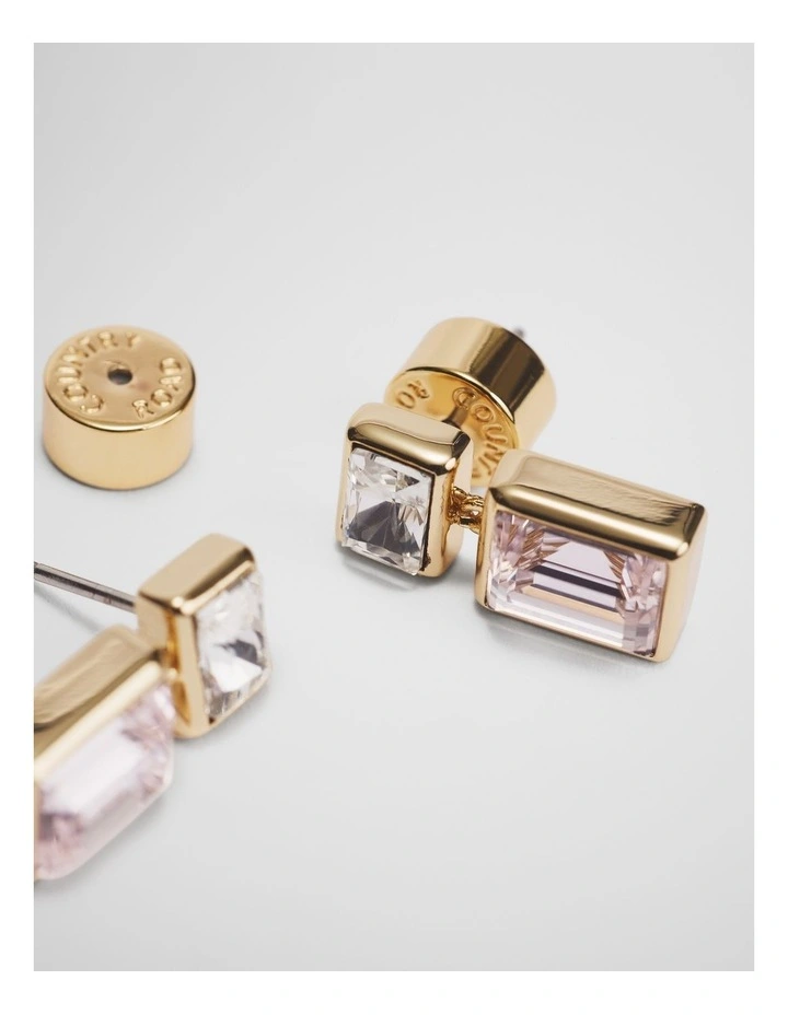 Kaila Drop Stud Earring in Soft Pink image 3