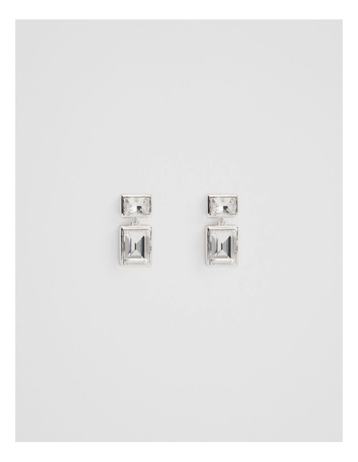 Kaila Drop Stud Earring in Silver image 1