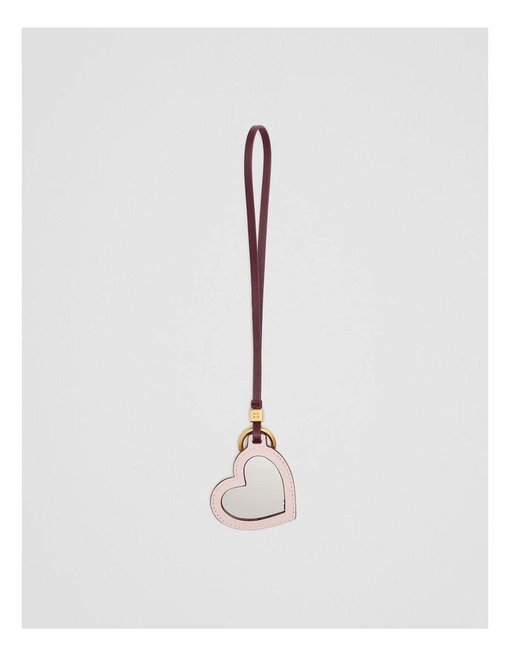 Heart Bag Charm in Floss Pink image 1