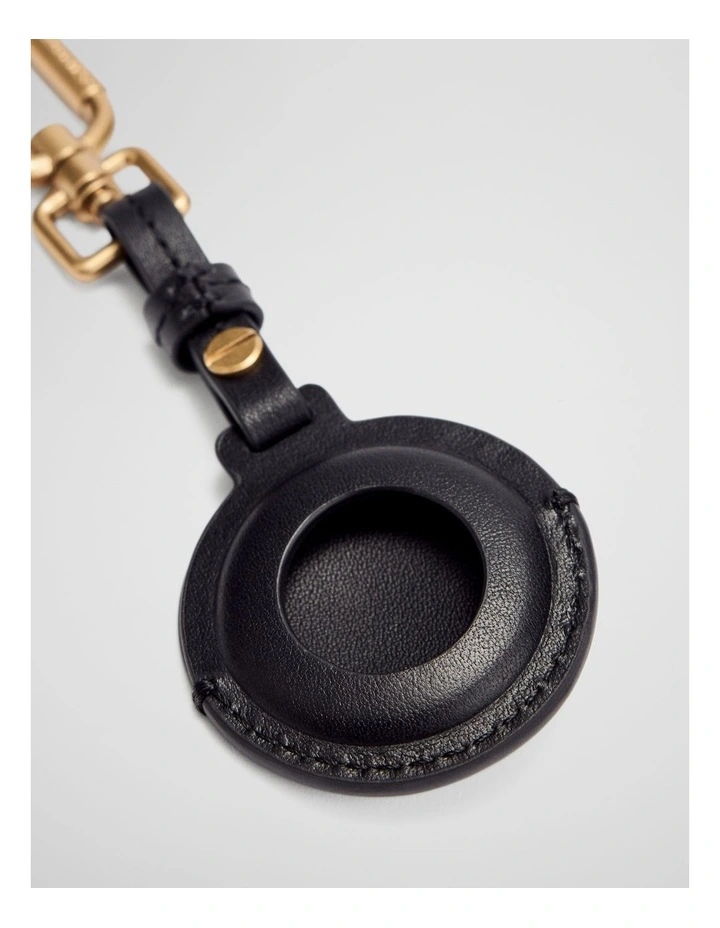 Air Tag Bag Charm in Black image 2