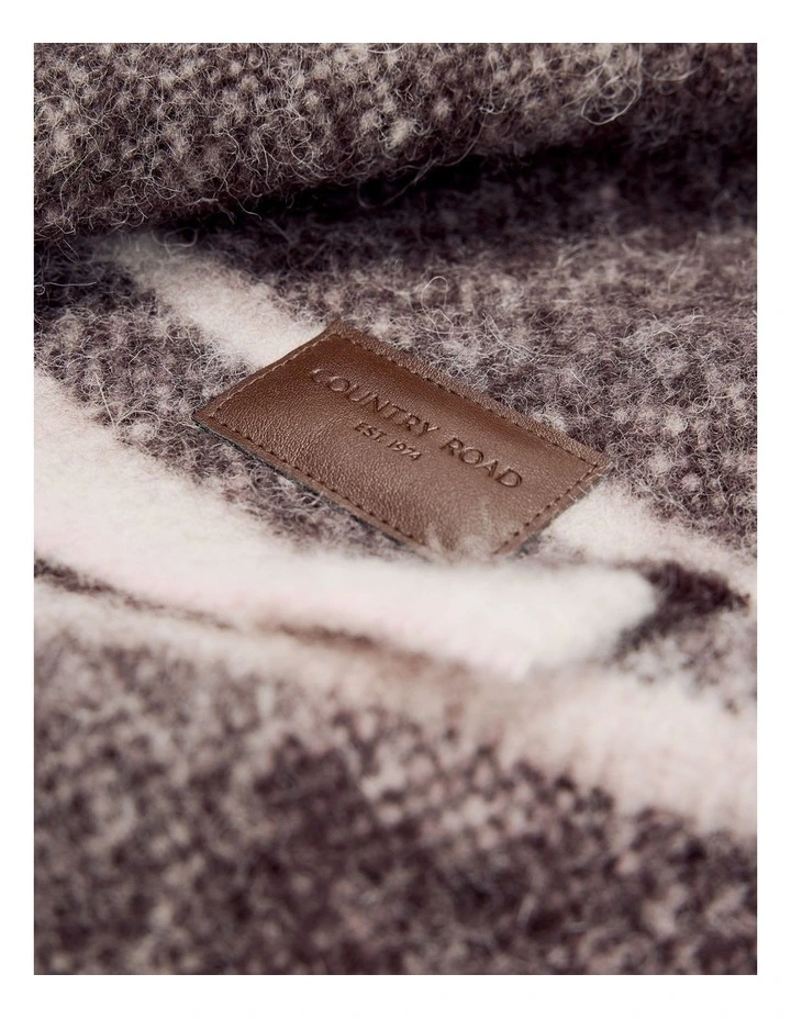 Alpaca Blend Scarf in Ice Pink image 3