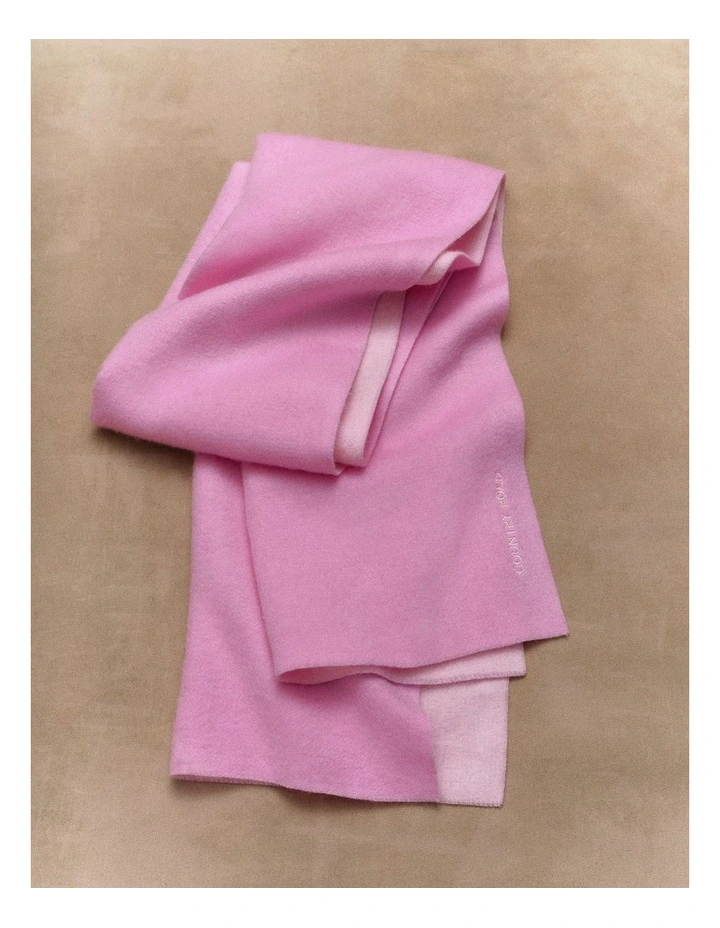 Wool Wide Scarf in Orchid Pink image 2