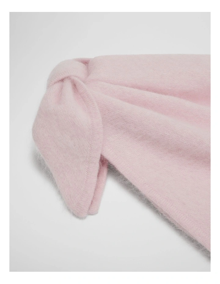 Brushed Triangle Scarf in Ice Pink image 3