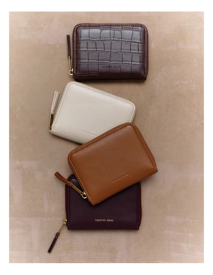 Zip Around Wallet in Bordeaux image 2