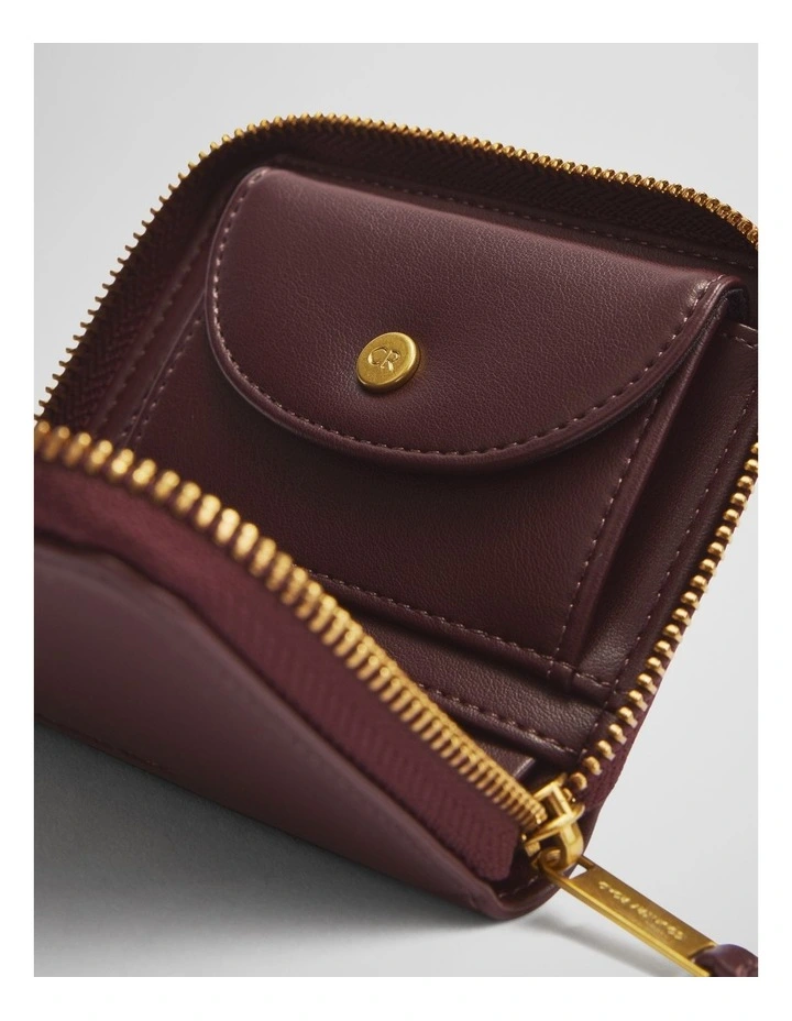 Zip Around Wallet in Bordeaux image 3