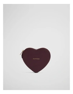 Large Heart Jewellery Case in Bordeaux