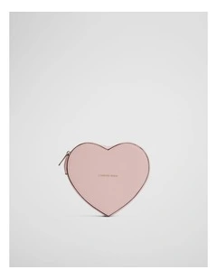 Large Heart Jewellery Case in Floss Pink