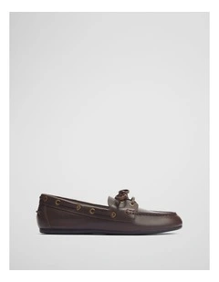 Grace Leather Loafer in Espresso