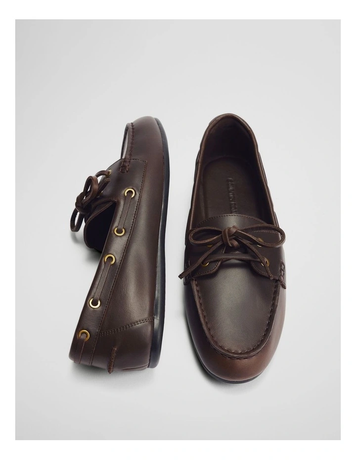 Grace Leather Loafer in Espresso image 3