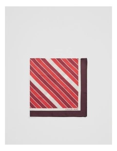 Silk Print Scarf in Amber Rouge