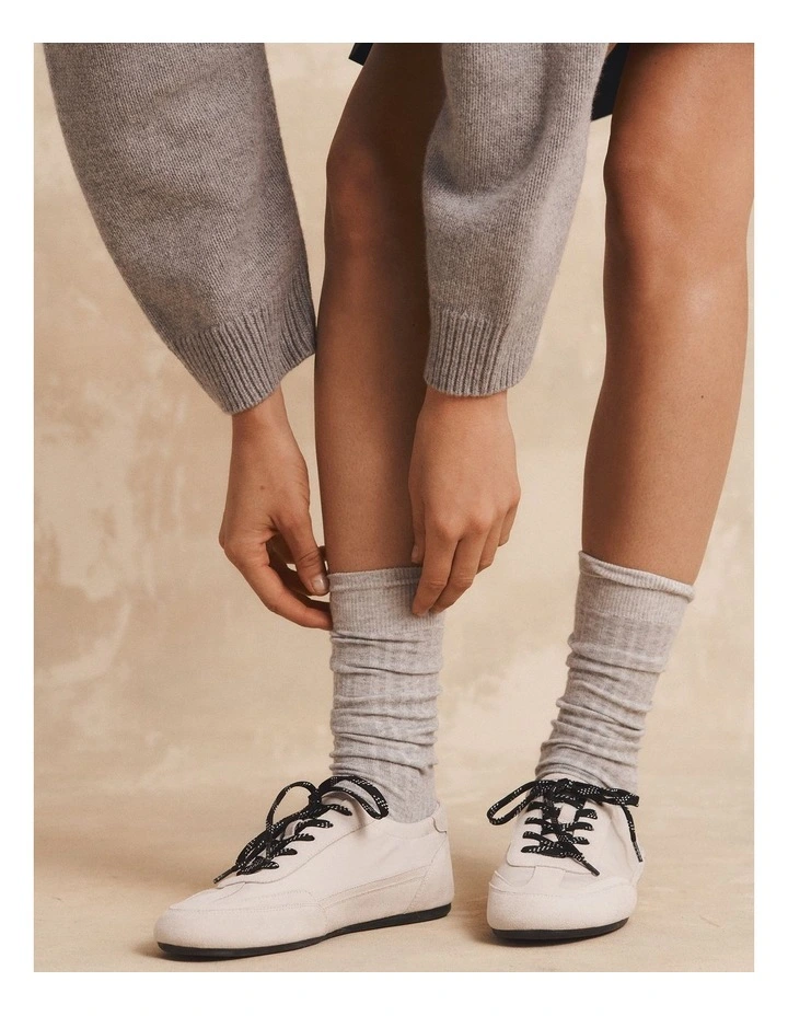Mica Sneaker in Oat Milk image 2